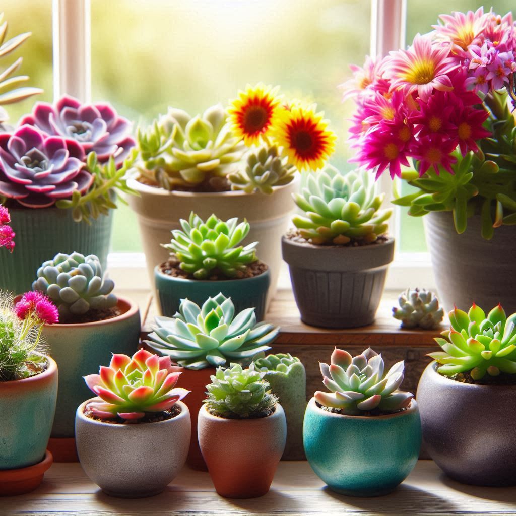 flowering succulent plants