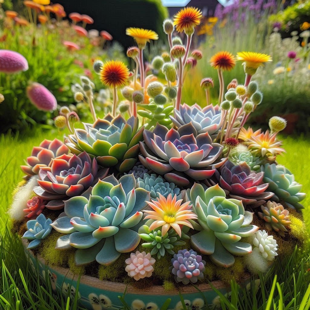 can succulent plants survive outdoors